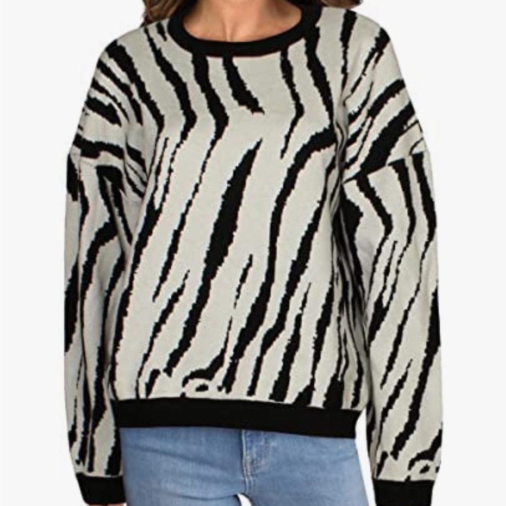 Shopbop endless rose Women's Zebra Pattern Sweater X-Small